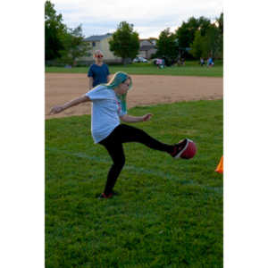 My co-workers at Forney Industries have a kickball team.  I went out and photographed their second game of the season.