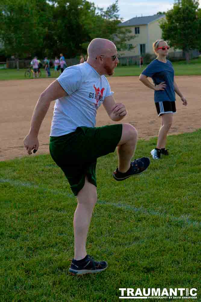 My co-workers at Forney Industries have a kickball team.  I went out and photographed their second game of the season.