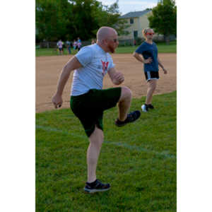 My co-workers at Forney Industries have a kickball team.  I went out and photographed their second game of the season.