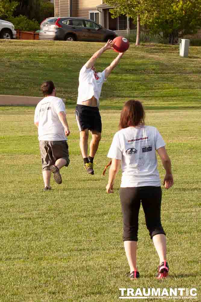My co-workers at Forney Industries have a kickball team.  I went out and photographed their second game of the season.