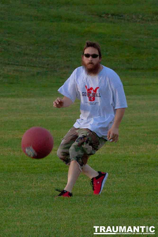 My co-workers at Forney Industries have a kickball team.  I went out and photographed their second game of the season.