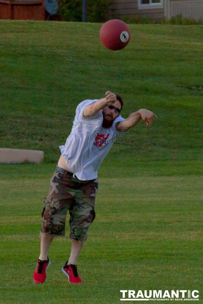 My co-workers at Forney Industries have a kickball team.  I went out and photographed their second game of the season.