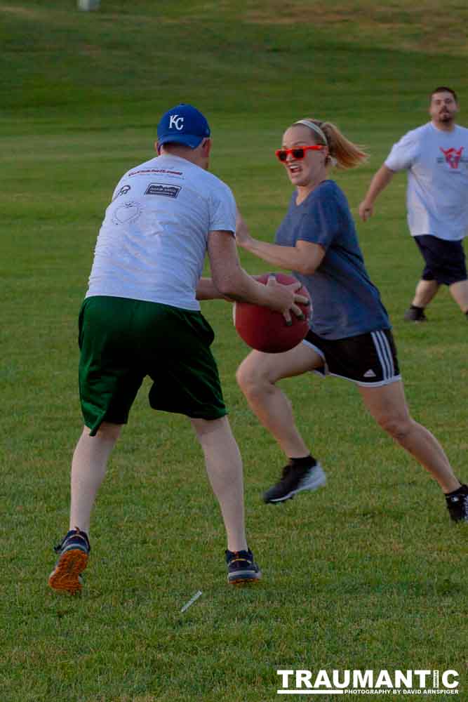 My co-workers at Forney Industries have a kickball team.  I went out and photographed their second game of the season.