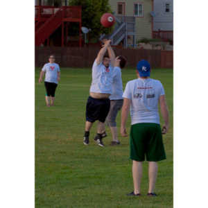 My co-workers at Forney Industries have a kickball team.  I went out and photographed their second game of the season.