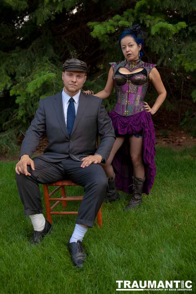 Mayra  and Kelton had an idea for a steampunk themed shoot..
