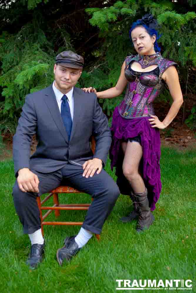 Mayra  and Kelton had an idea for a steampunk themed shoot..