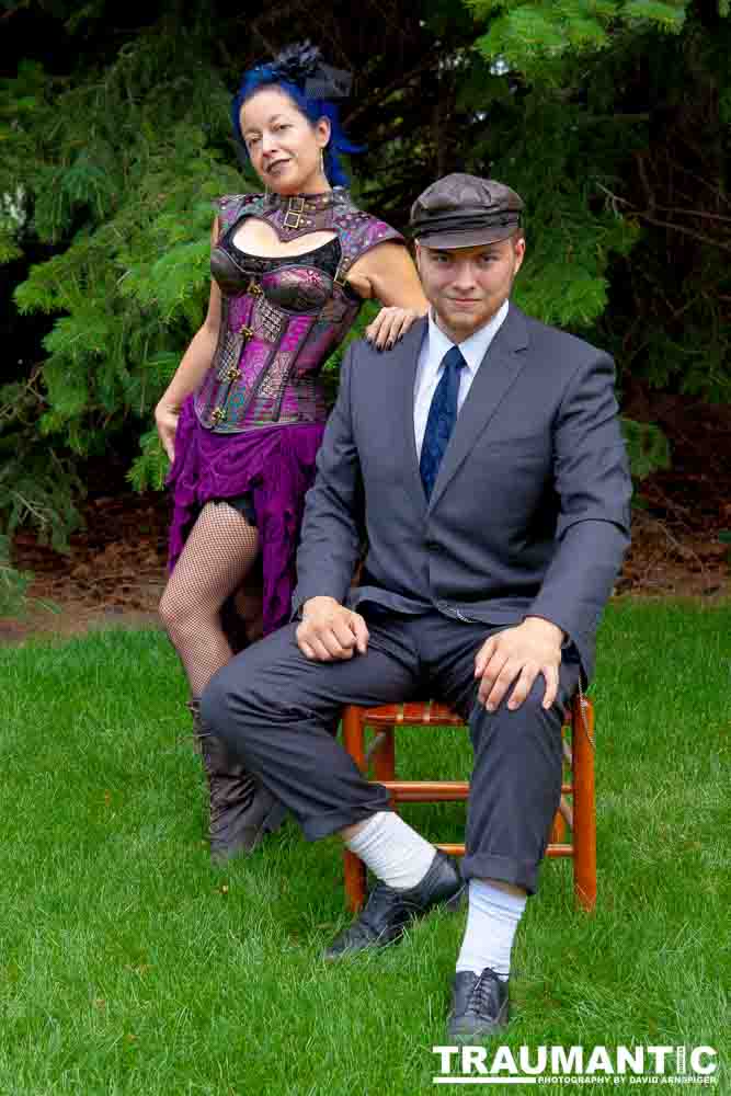 Mayra  and Kelton had an idea for a steampunk themed shoot..