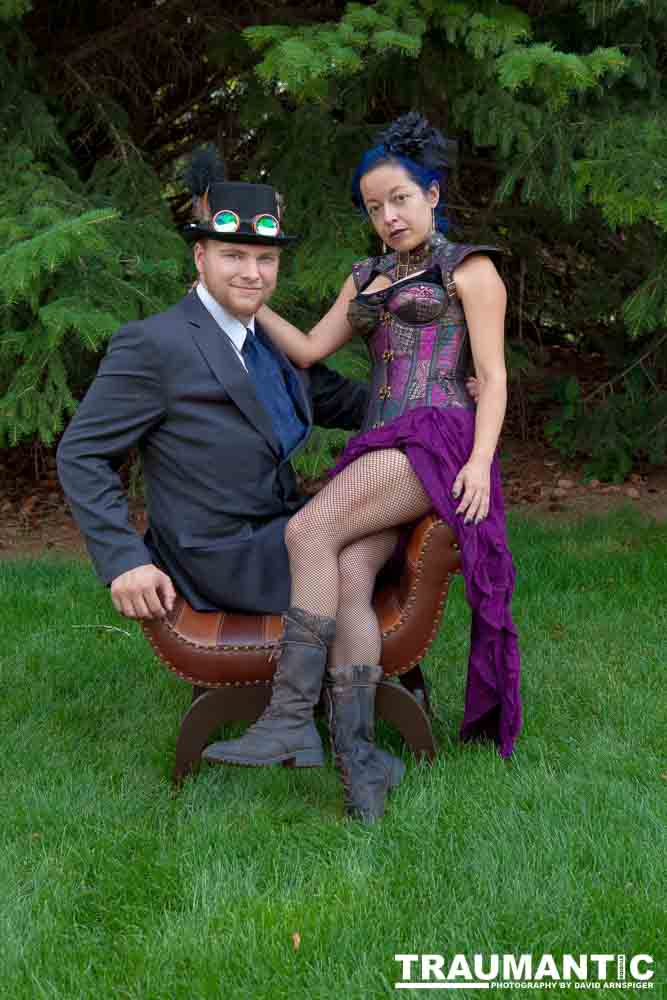 Mayra  and Kelton had an idea for a steampunk themed shoot..