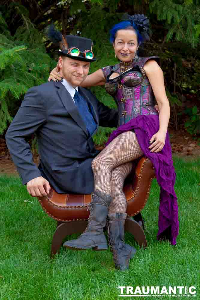 Mayra  and Kelton had an idea for a steampunk themed shoot..