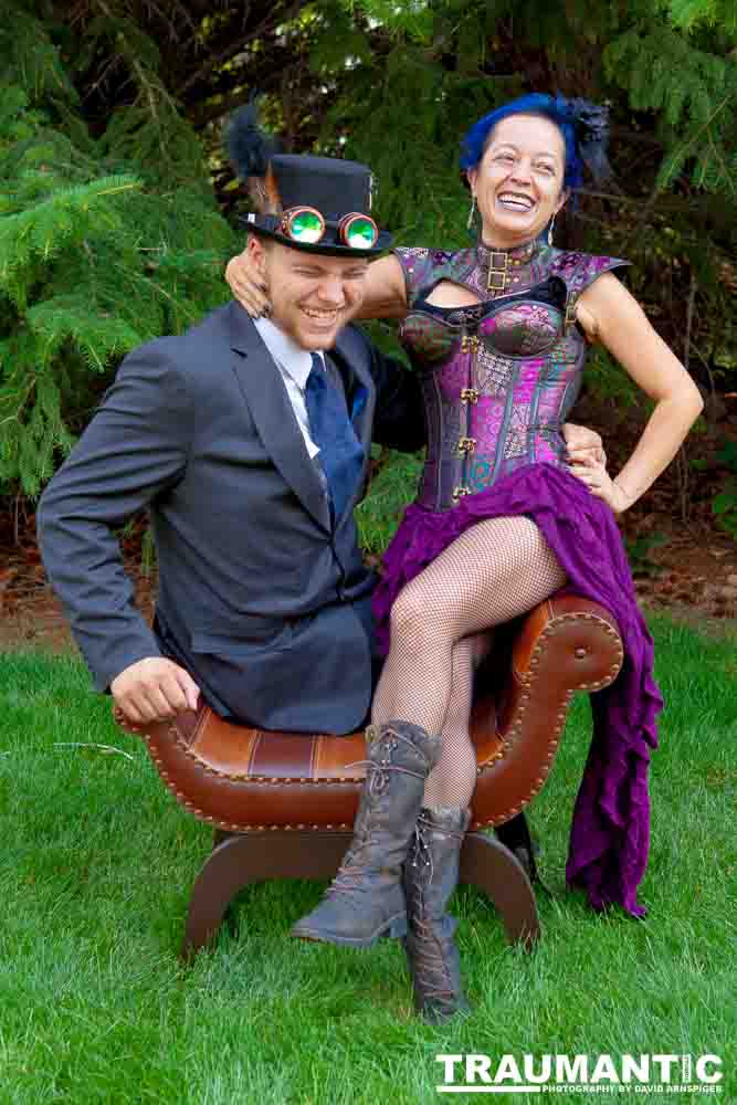 Mayra  and Kelton had an idea for a steampunk themed shoot..