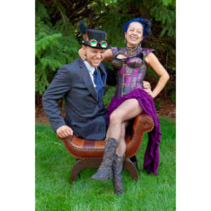 Mayra  and Kelton had an idea for a steampunk themed shoot..