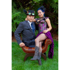 Mayra  and Kelton had an idea for a steampunk themed shoot..