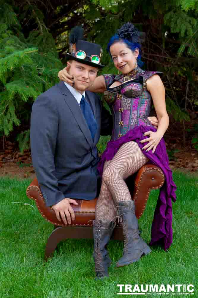 Mayra  and Kelton had an idea for a steampunk themed shoot..