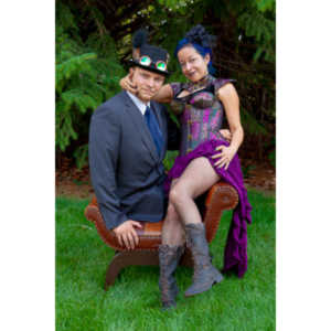 Mayra  and Kelton had an idea for a steampunk themed shoot..