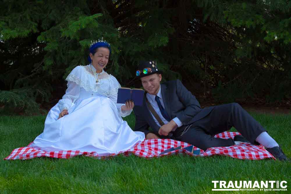 Mayra  and Kelton had an idea for a steampunk themed shoot..