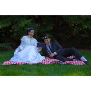 Mayra  and Kelton had an idea for a steampunk themed shoot..