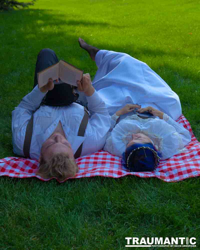 Mayra  and Kelton had an idea for a steampunk themed shoot..