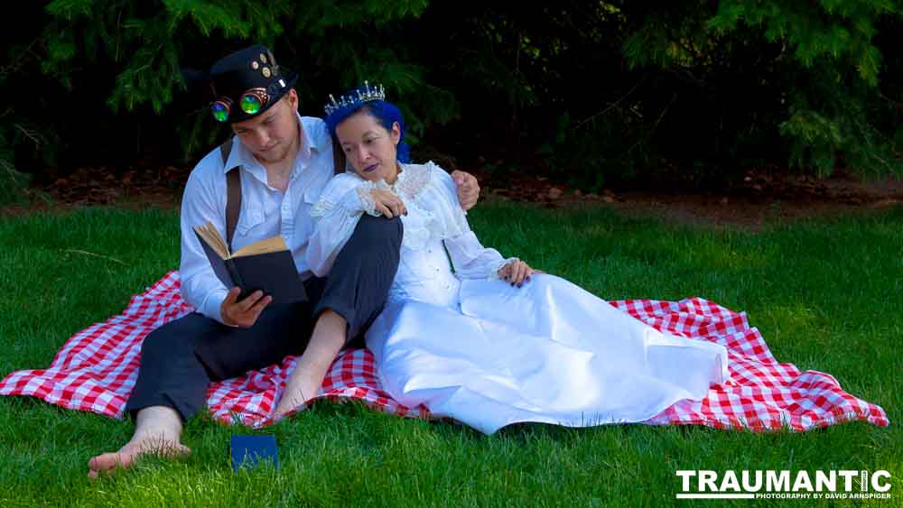Mayra  and Kelton had an idea for a steampunk themed shoot..
