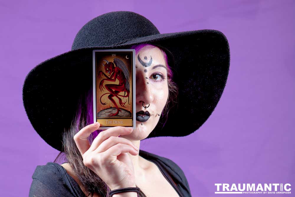 The realization of an idea for a Tarot Reader shoot.