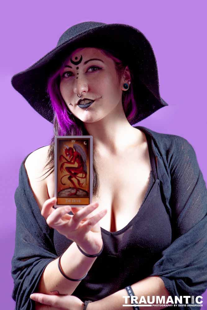The realization of an idea for a Tarot Reader shoot.