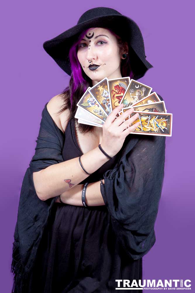 The realization of an idea for a Tarot Reader shoot.