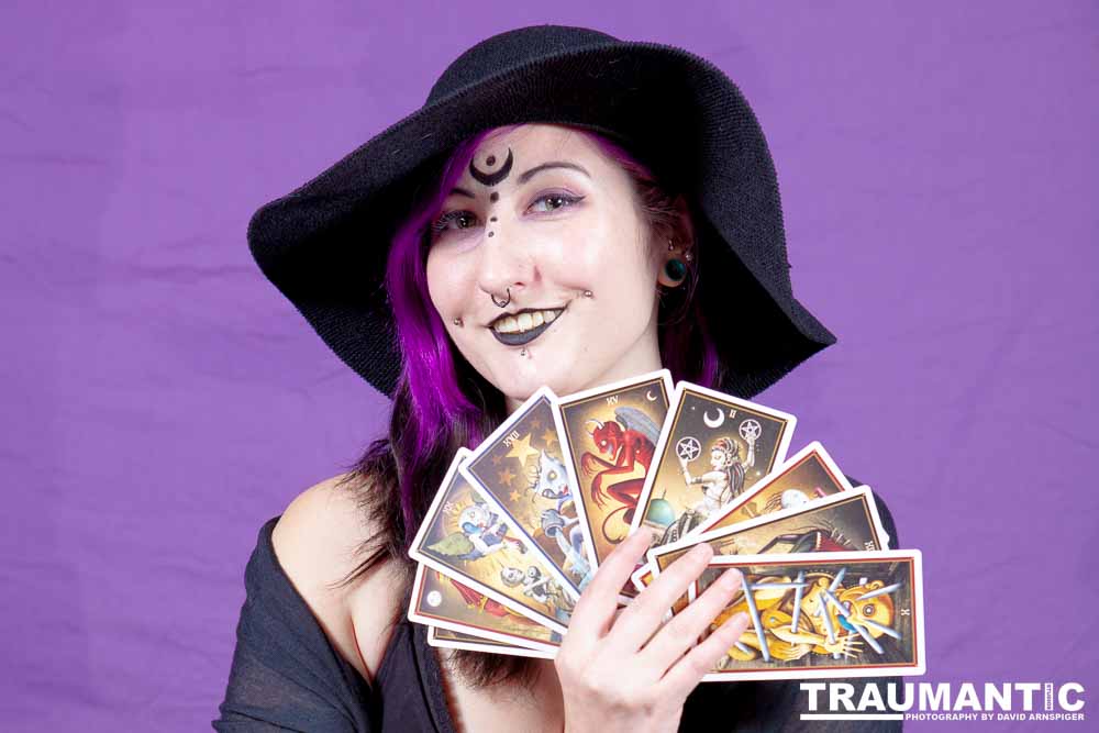 The realization of an idea for a Tarot Reader shoot.
