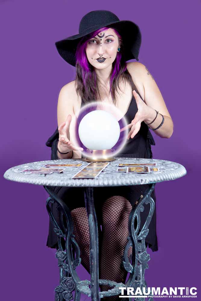 The realization of an idea for a Tarot Reader shoot.