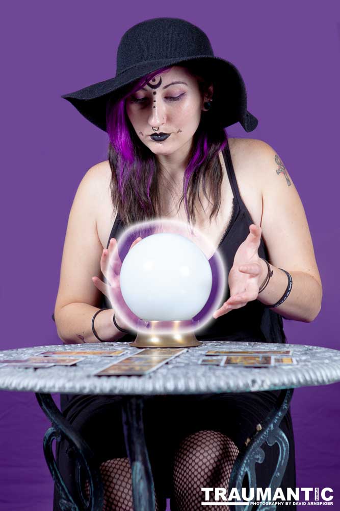 The realization of an idea for a Tarot Reader shoot.