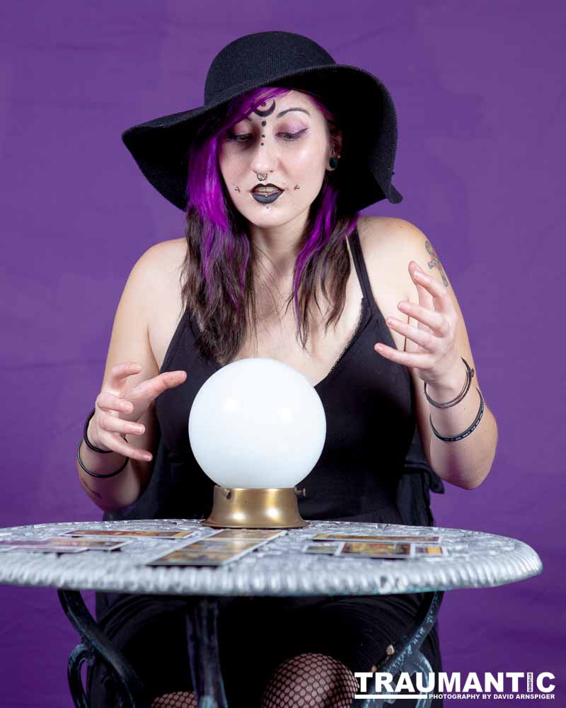 The realization of an idea for a Tarot Reader shoot.