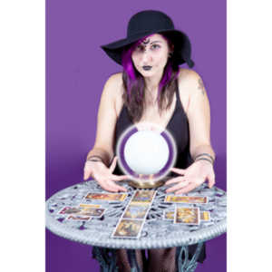 The realization of an idea for a Tarot Reader shoot.
