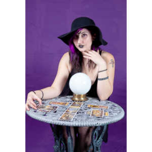 The realization of an idea for a Tarot Reader shoot.