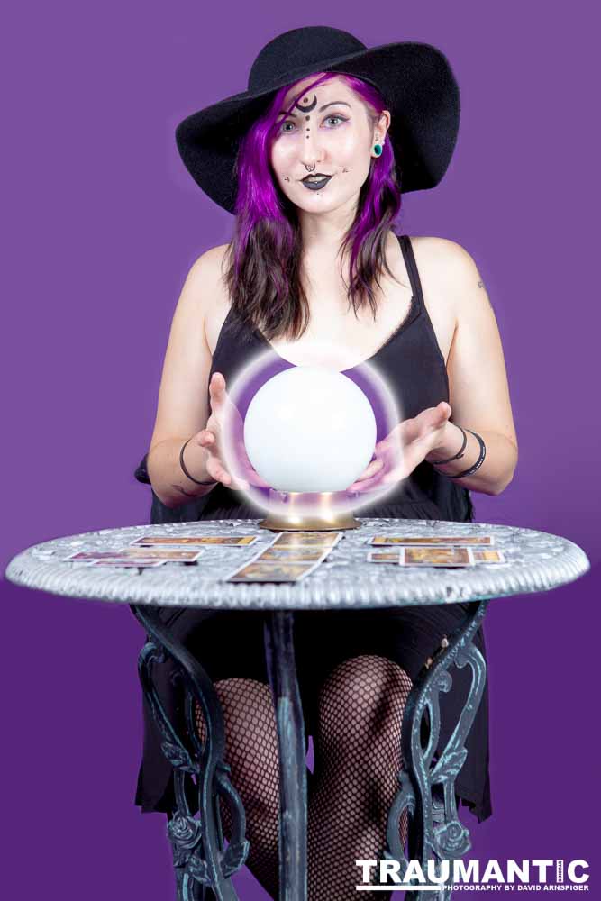 The realization of an idea for a Tarot Reader shoot.
