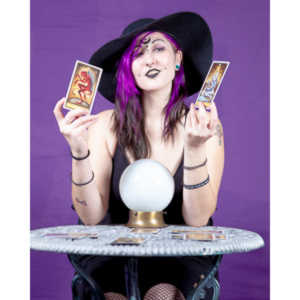 The realization of an idea for a Tarot Reader shoot.