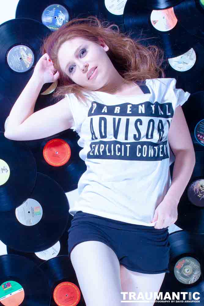 Had an idea for a pinup,  Whitney came over an made it happen.  She picked the perfect outfit for it too!