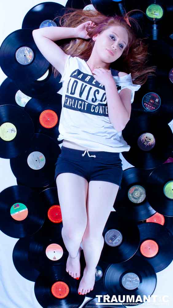 Had an idea for a pinup,  Whitney came over an made it happen.  She picked the perfect outfit for it too!