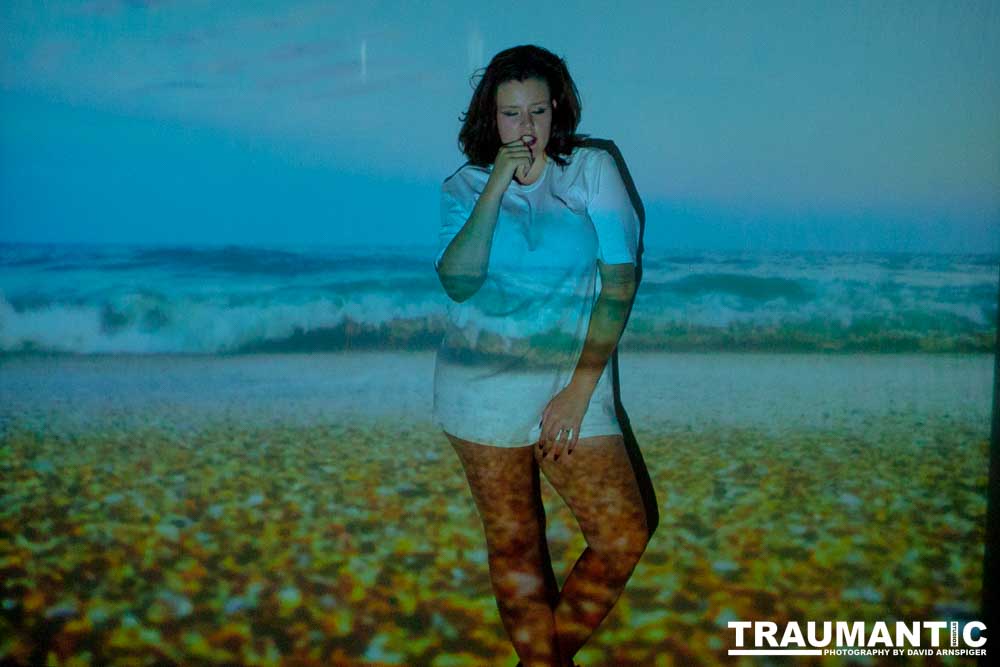 The hanging chair I owned finally got into a photo-shoot with Mary.