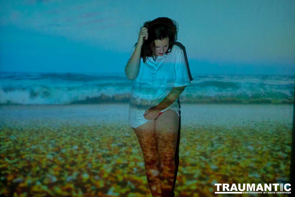 The hanging chair I owned finally got into a photo-shoot with Mary.