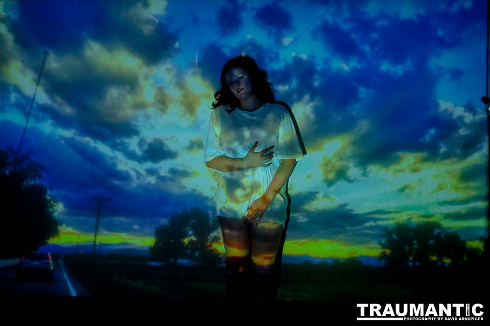 The hanging chair I owned finally got into a photo-shoot with Mary.