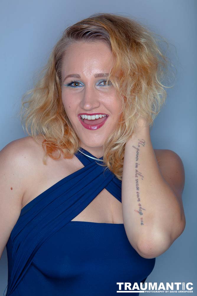 Meredith wanted to do a session that included some TRON cosplay.