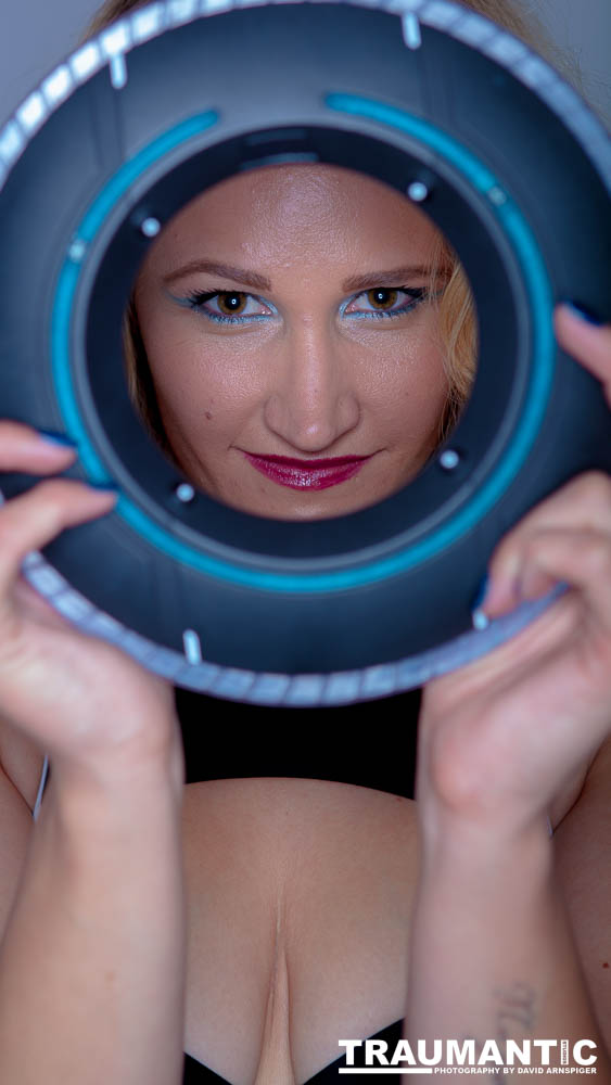Meredith wanted to do a session that included some TRON cosplay.