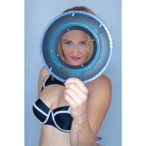 Meredith wanted to do a session that included some TRON cosplay.