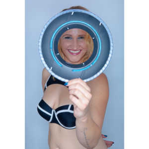 Meredith wanted to do a session that included some TRON cosplay.