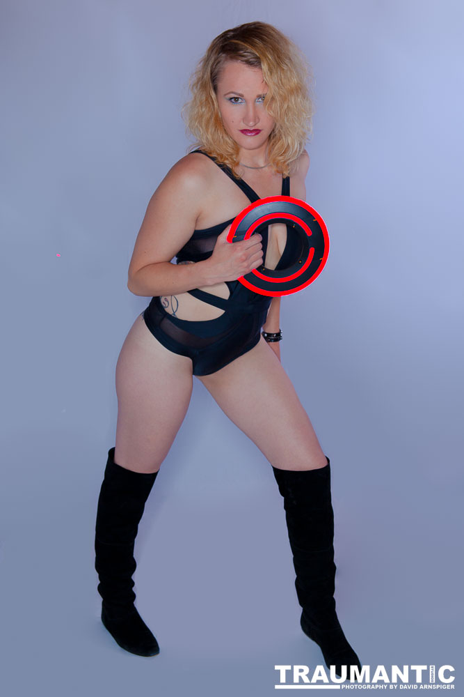 Meredith wanted to do a session that included some TRON cosplay.