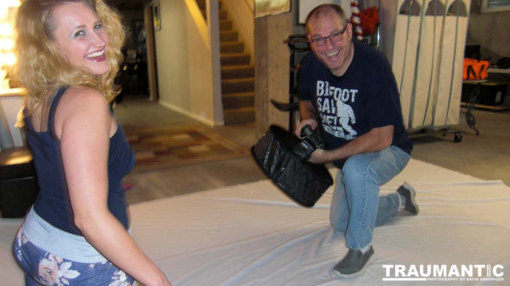 Meredith wanted to do a session that included some TRON cosplay.