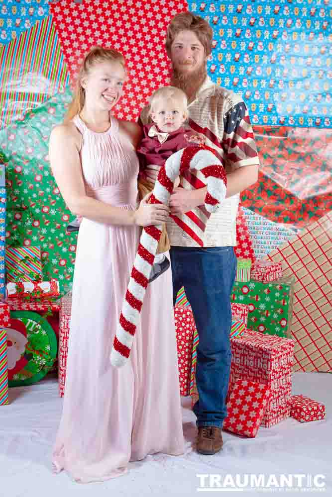 Emily, Greg and Gabriel came over and helped me do one last session on my Christmas setup.