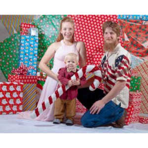 Emily, Greg and Gabriel came over and helped me do one last session on my Christmas setup.