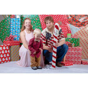 Emily, Greg and Gabriel came over and helped me do one last session on my Christmas setup.