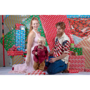 Emily, Greg and Gabriel came over and helped me do one last session on my Christmas setup.