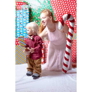 Emily, Greg and Gabriel came over and helped me do one last session on my Christmas setup.