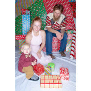 Emily, Greg and Gabriel came over and helped me do one last session on my Christmas setup.